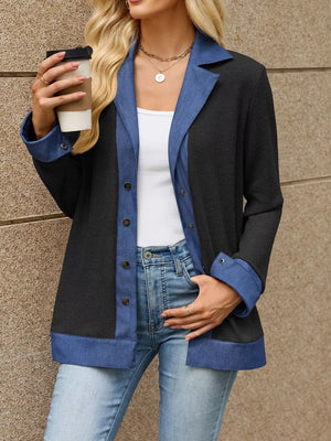 65% viscose, 30% polyester, 5% elastane Care instructions: Machine wash cold blazer in medium blue with regular silhouette