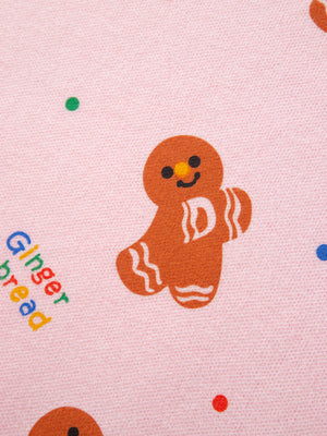 pullover sweater featuring gingerbread pattern in brown with 52% viscose, 26% polyester, 22% polyamide Care instructions