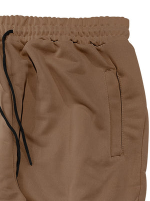Khaki Men's Full Size Casual Drawstring Joggers
