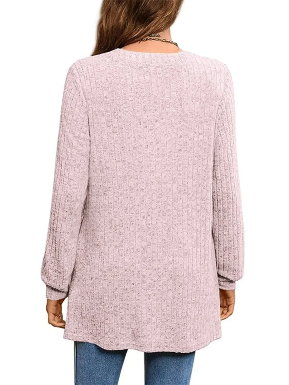 Light Blue t-shirt featuring pocketed and ribbed
