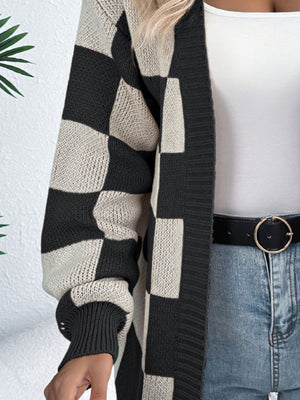 100% acrylic Care instructions: Machine wash cold cardigan in Black with relaxed silhouette