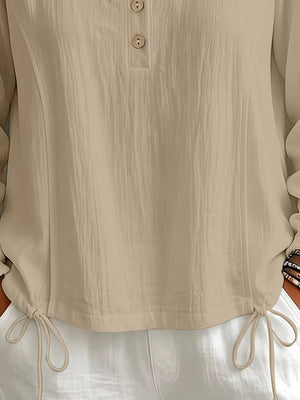 modern blouse in white with hooded