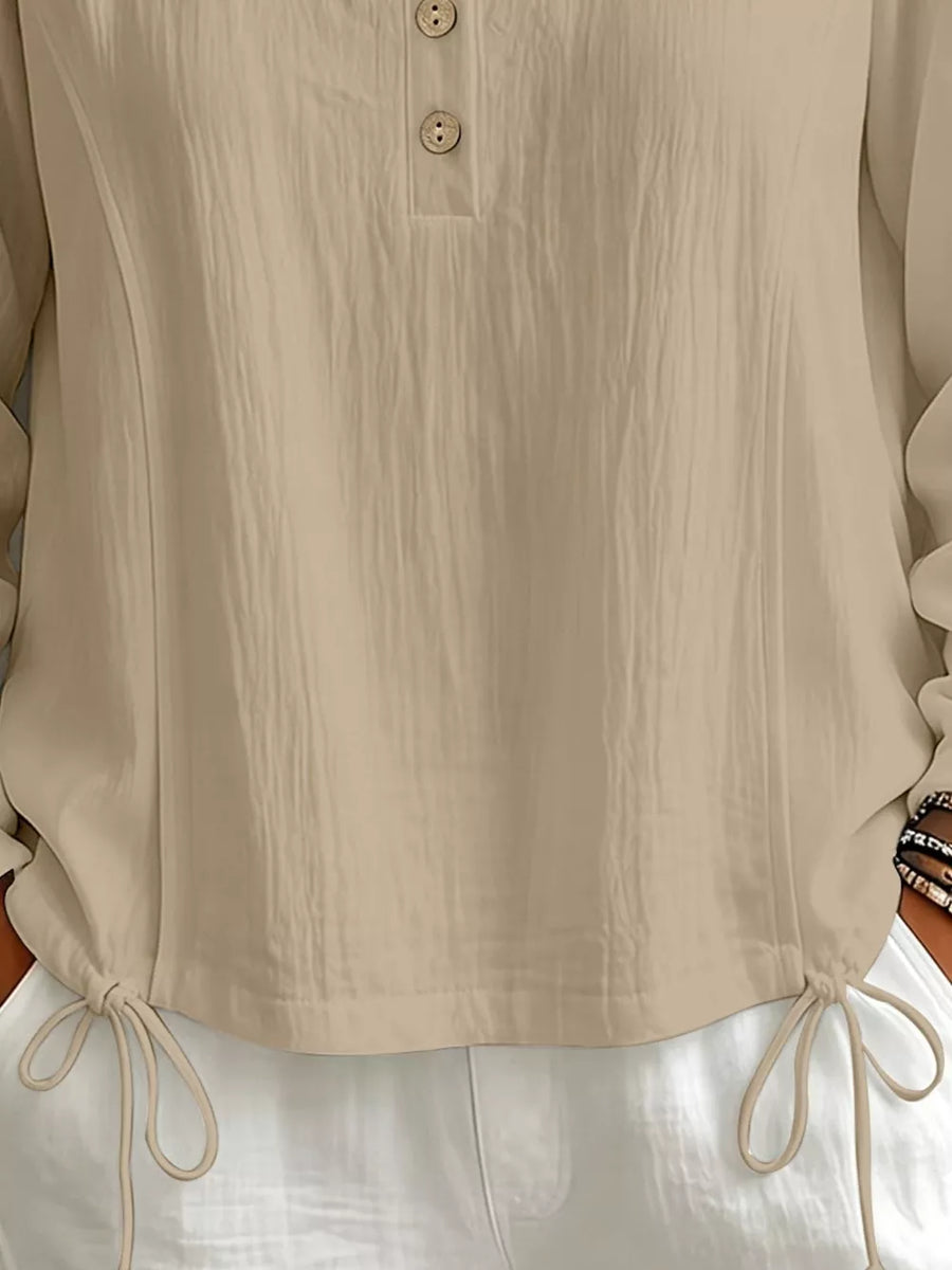 modern blouse in white with hooded