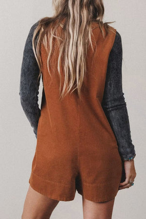 Caramel romper with mini and pullover