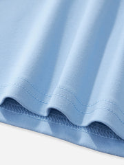 Light blue toddler t-shirt with double-stitched hem detail