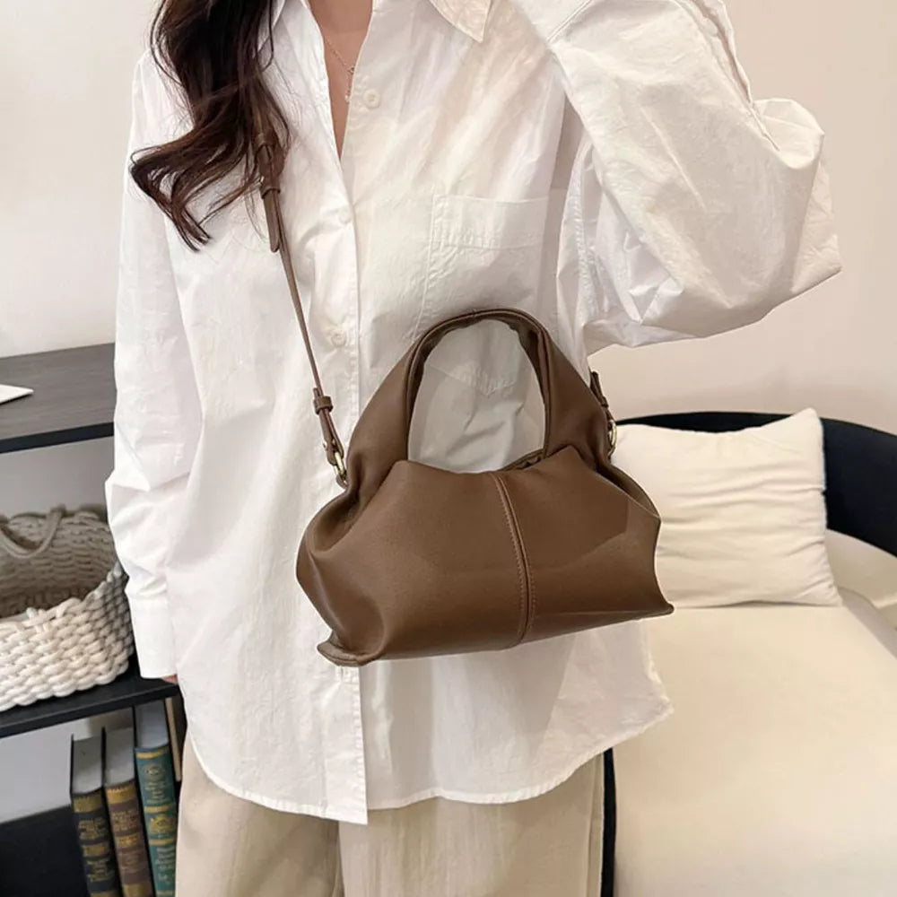 Brown Adjustable Strap Crossbody Bag