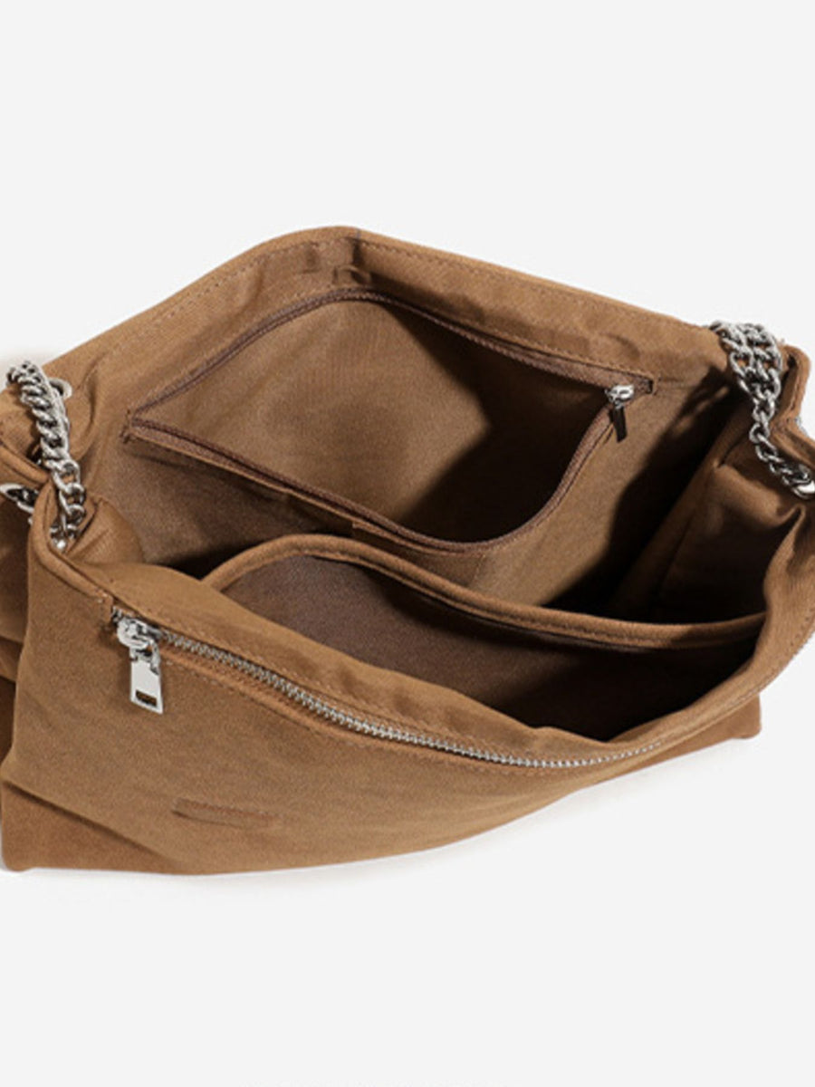 Red shoulder bag