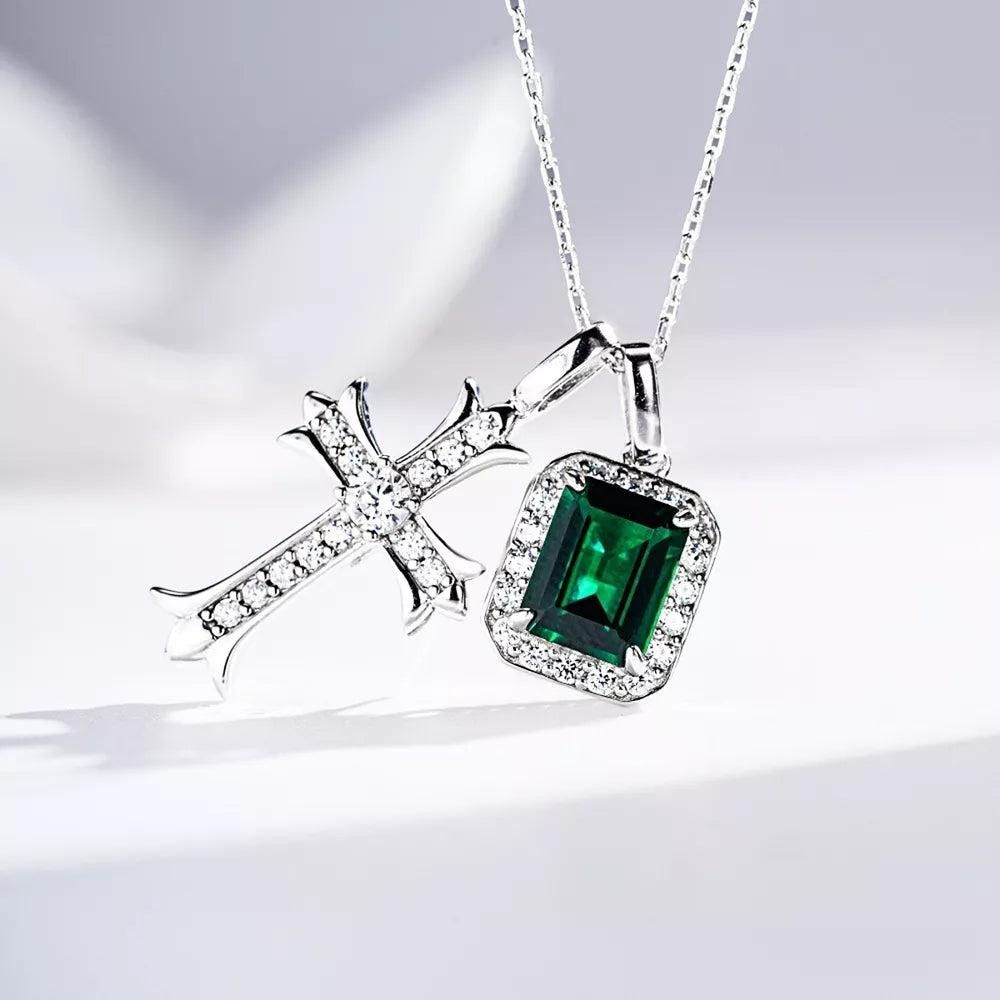 silver necklace with geometric and not applicable