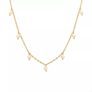 gold necklace with gold-plated finish and not applicable