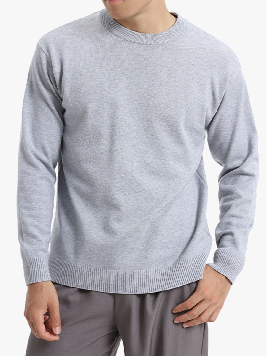 95%polyester,5%spandex Care instructions: Machine wash cold crewneck sweater in Dark Gray with regular silhouette