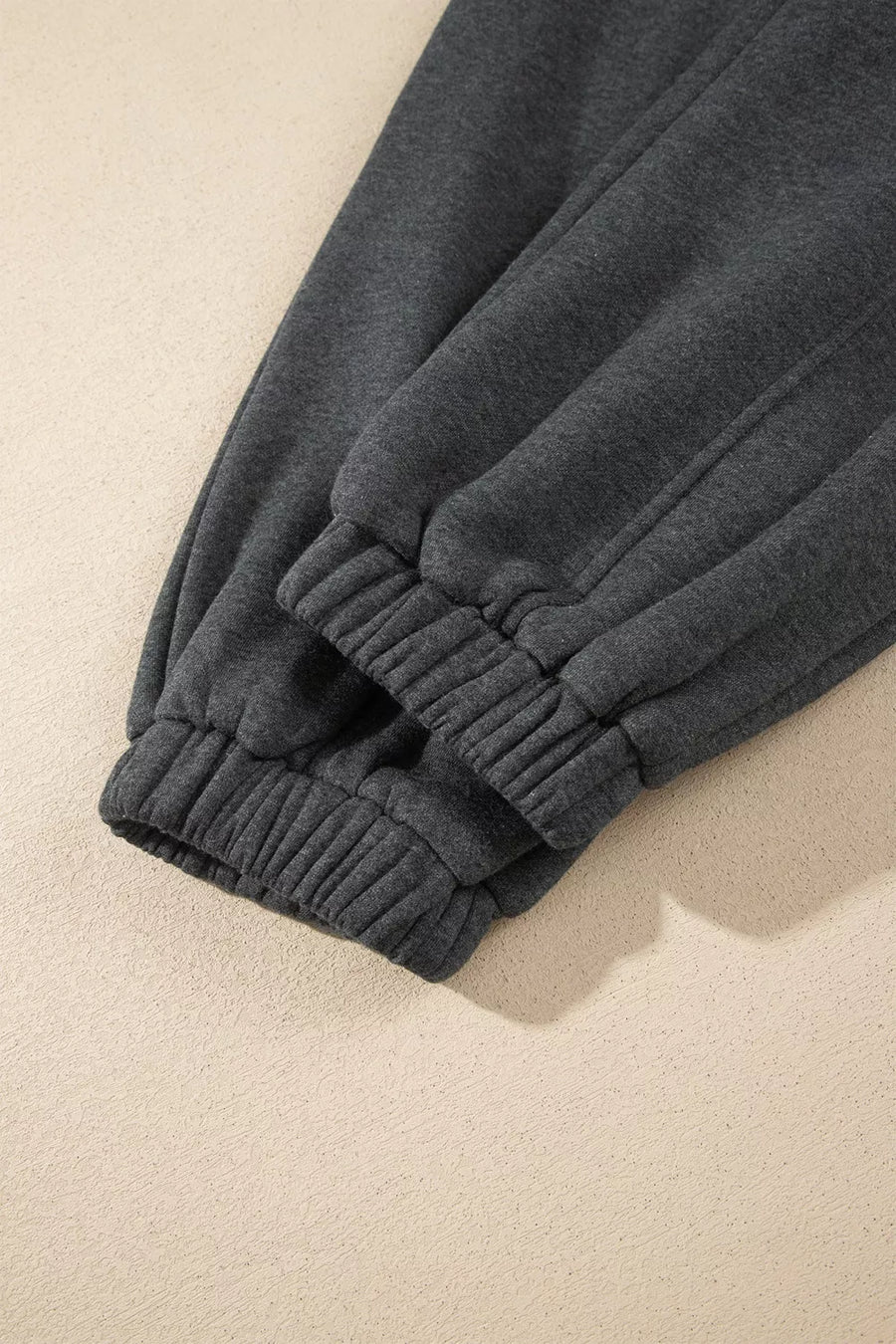 lounge set in Dark Gray with crew neck and long sleeve