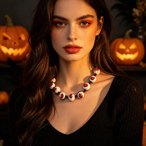 Wood, pu Care instructions: 1 necklace in black with choker silhouette