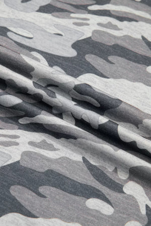 Camouflage V-neck Relaxed Tee