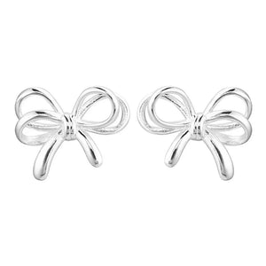 Silver fitted earrings with not applicable