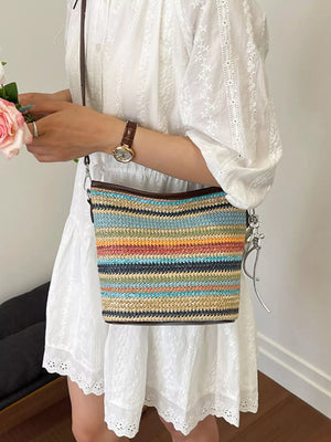 Polyester Imported Size &amp crossbody bag in orange with boxy silhouette
