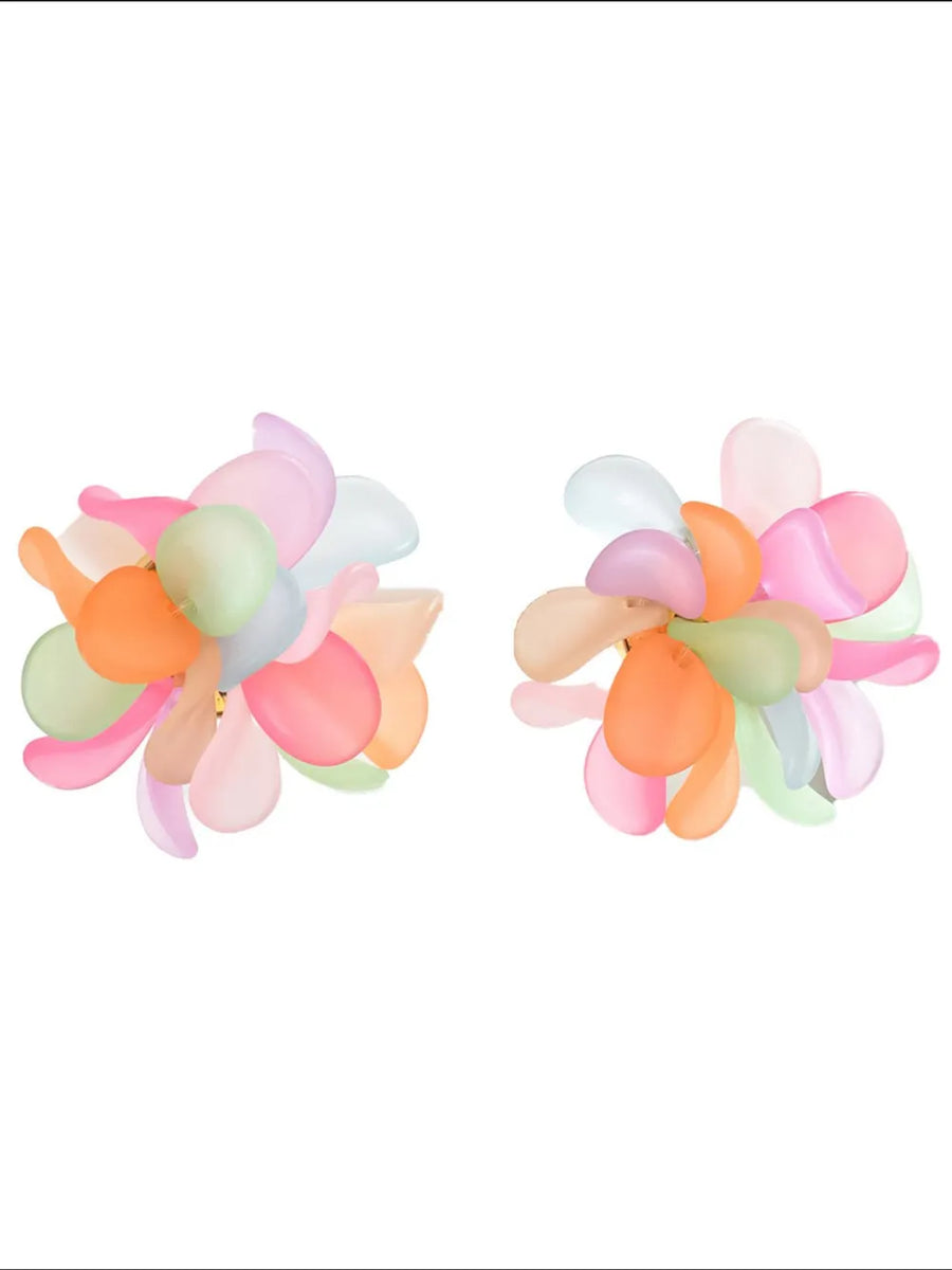 sky blue earrings with short and post-back