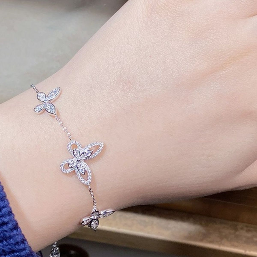 clear bracelet with 7.9 inches and lobster clasp