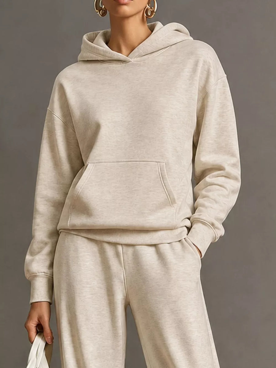 100% polyester Care instructions: Machine wash cold lounge set in Navy with relaxed silhouette