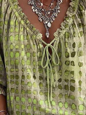 blouse featuring abstract-print in blush pink with 100% polyester Care instructions: Machine wash cold texture