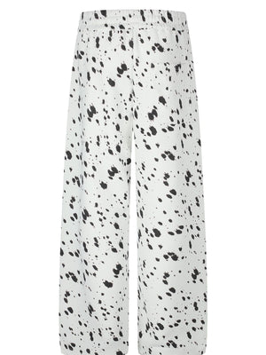 95%polyester,5%spandex Care instructions: Machine wash cold wide-leg pants in White with wide-leg silhouette