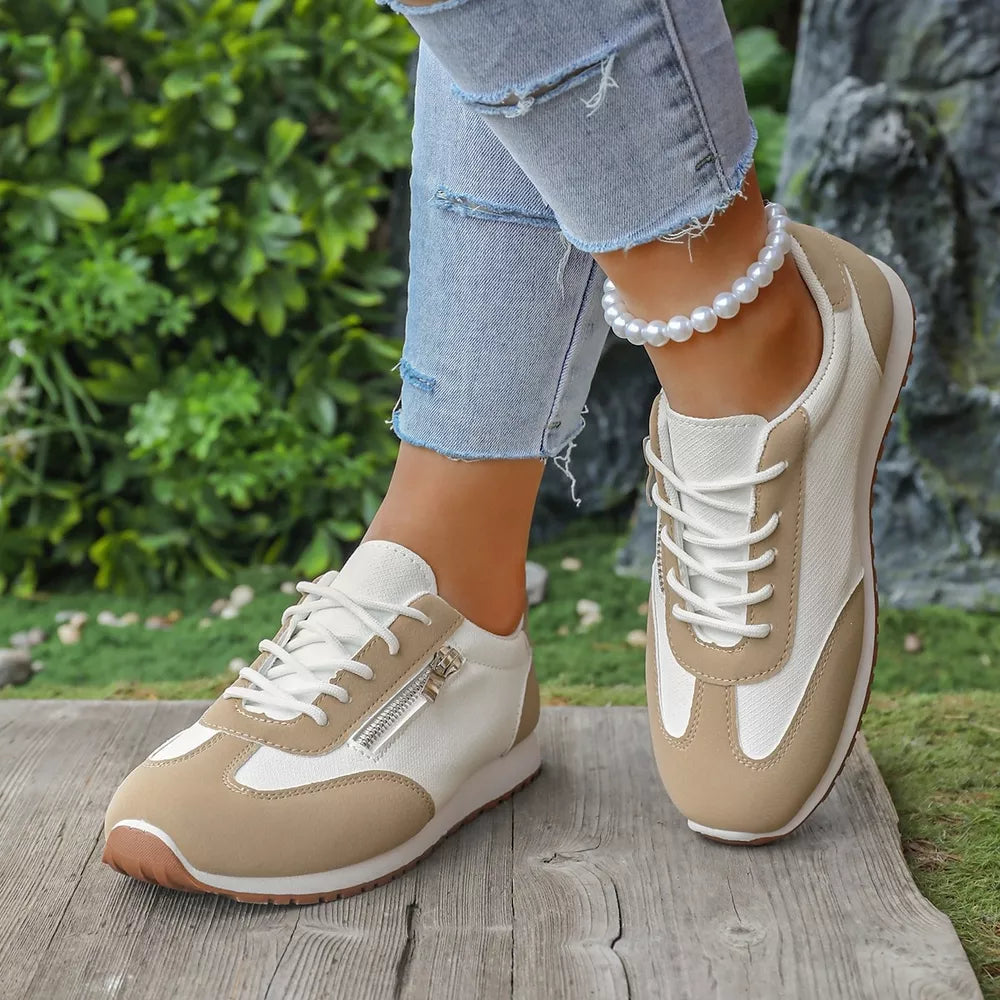 Polyester, Rubber Imported Size &amp sneakers in tan with regular silhouette