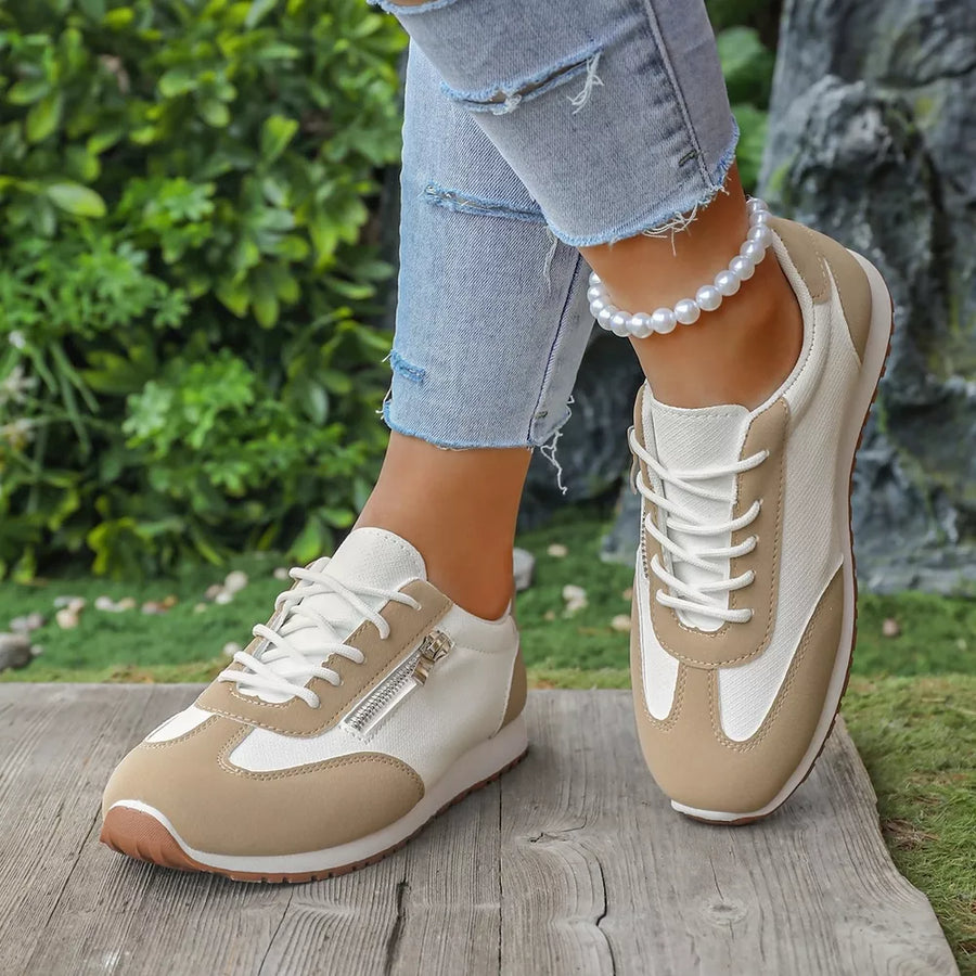 Polyester, Rubber Imported Size &amp sneakers in tan with regular silhouette