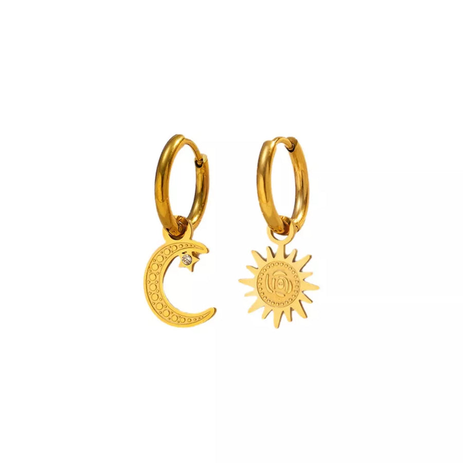 earrings featuring geometric in silver with 18K Gold-Plated,Stainless Steel,Silver-plated Care instructions: Avoid wearing d