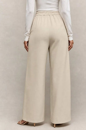 Asymmetrical Wrap Wide-leg Pants option 3