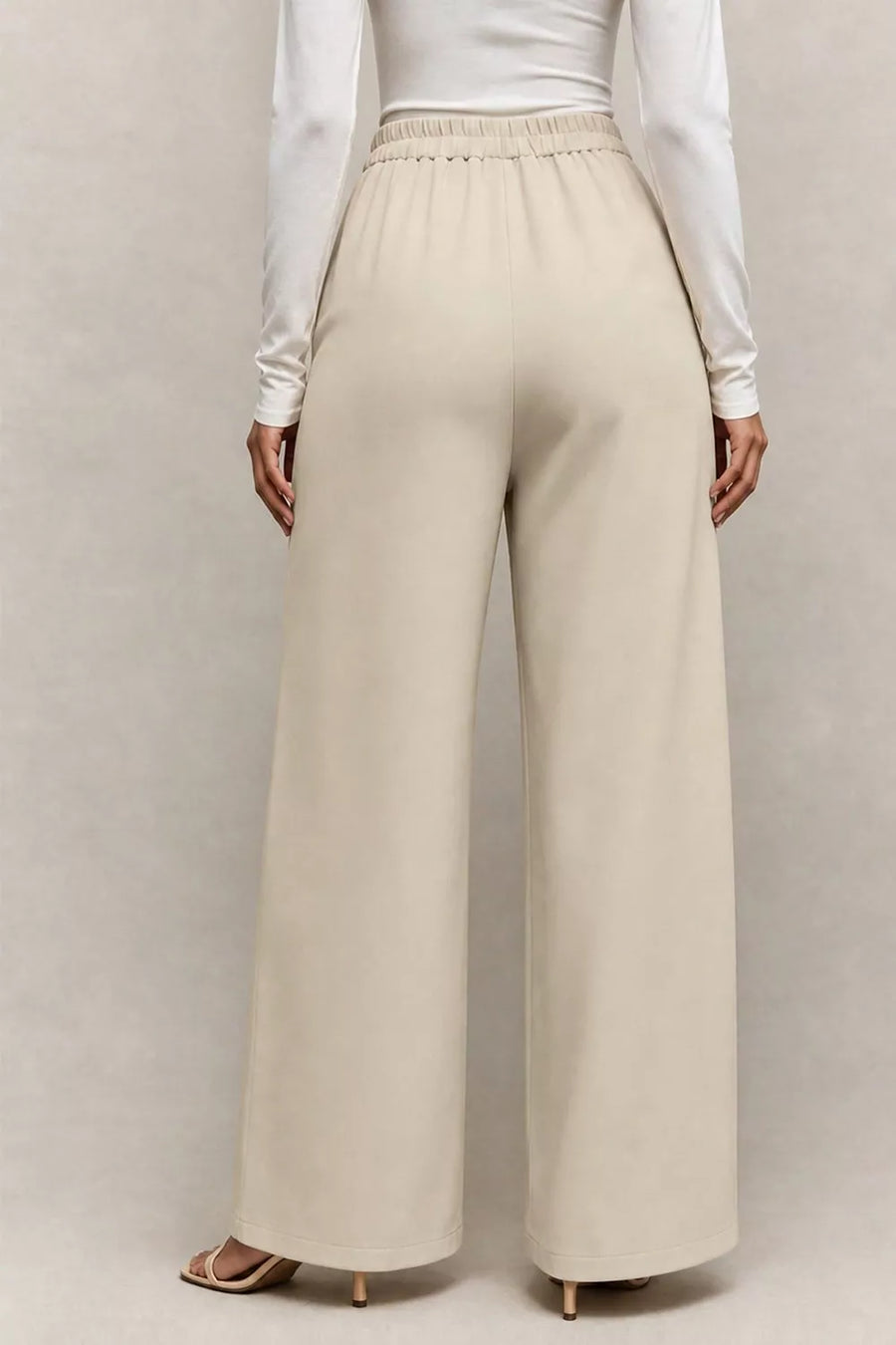 Asymmetrical Wrap Wide-leg Pants option 3
