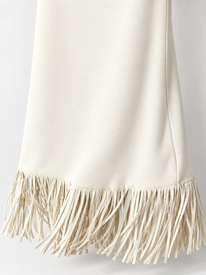 midi skirt in Light Brown