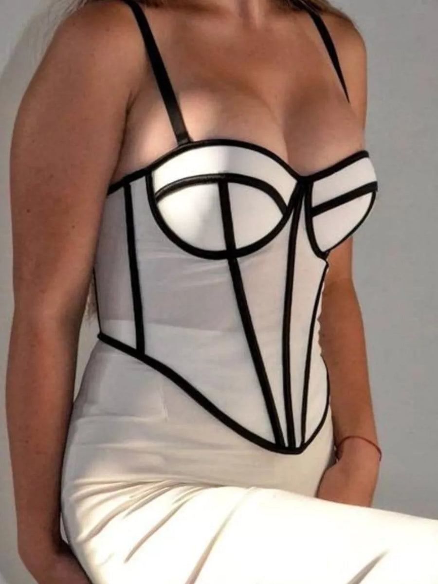 Corset Cami With Contrasting Trim option 10