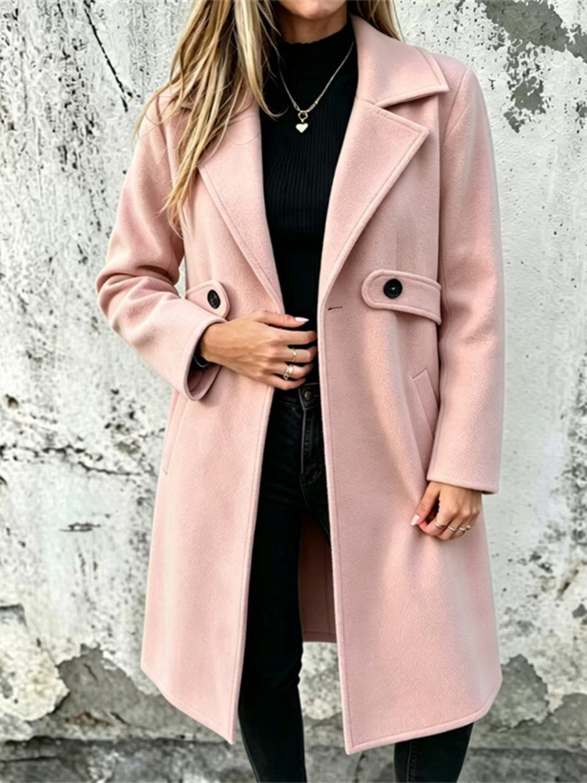 Red overcoat