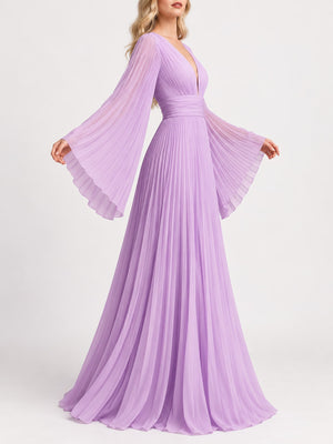 Violet maxi dress with maxi and pullover