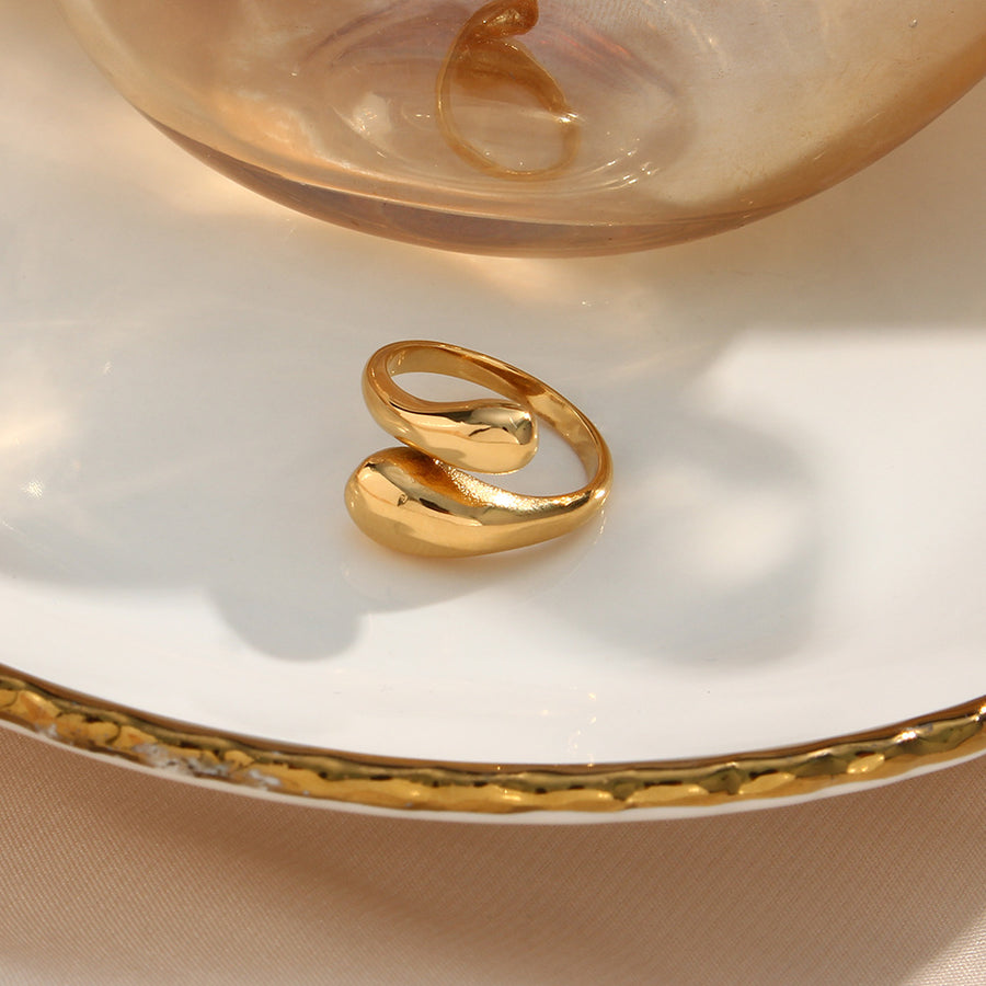 gold with ring with 18K gold-plated 7