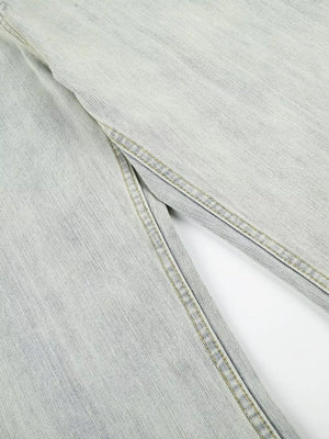 Men S Washed Wide Leg Jeans option 8