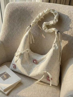 Floral Embellished Shoulder Bag option 6