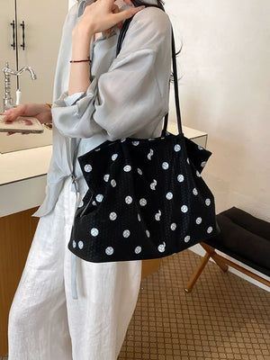 Black Polka Dot Shoulder Bag