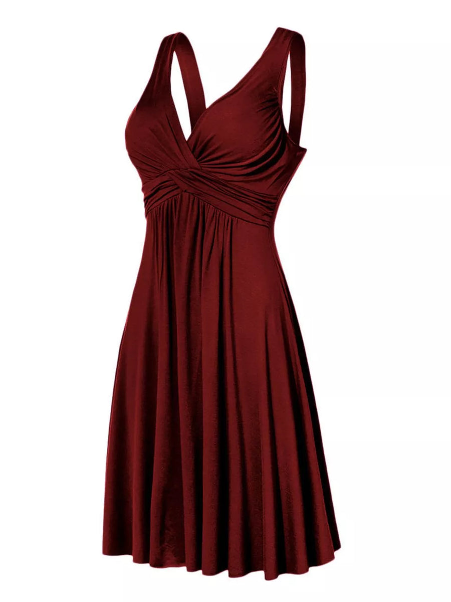 100% polyester Care instructions: Machine wash cold A-line dress in Gold with A-line silhouette