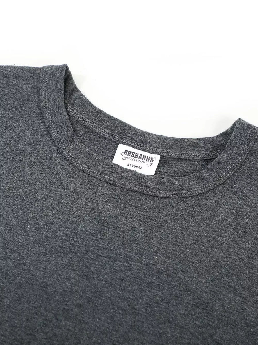 Crew-neck Short-sleeve Top in White