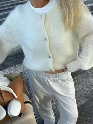 Yellow Ribbed Long-sleeve Top