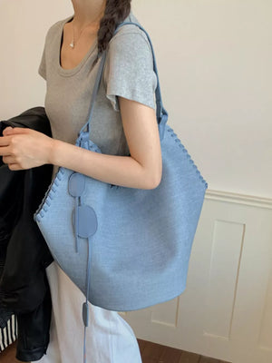 Casual Large Capacity Shoulder Bag in Brown