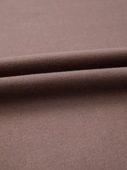 Color Block Drop Shoulder Pullover Sweatshirt in Coffee Brown, view 12