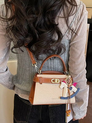 Terracotta Pu Leather Crossbody Bag