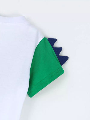 Children's Crocodile Print T-shirt And Shorts Set option 4