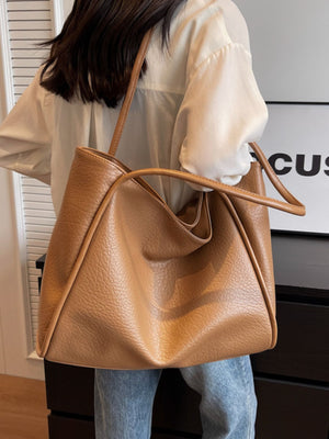 tote in Khaki with shoulder strap and large