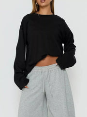 white t-shirt with oversized and long sleeve
