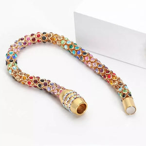 18K Gold-Plated,Crystal,Copper Care instructions: Avoid wearing during exercise, bracelet in Gold with bracelet silhouette