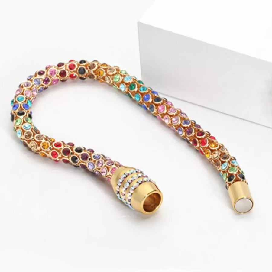 18K Gold-Plated,Crystal,Copper Care instructions: Avoid wearing during exercise, bracelet in Gold with bracelet silhouette
