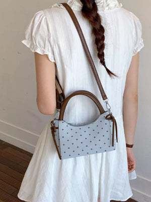 Polka Dot Mini Crossbody Bag in Yellow