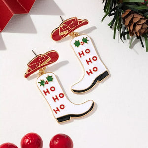 Deep Red earrings with 2.1 inches and post-back